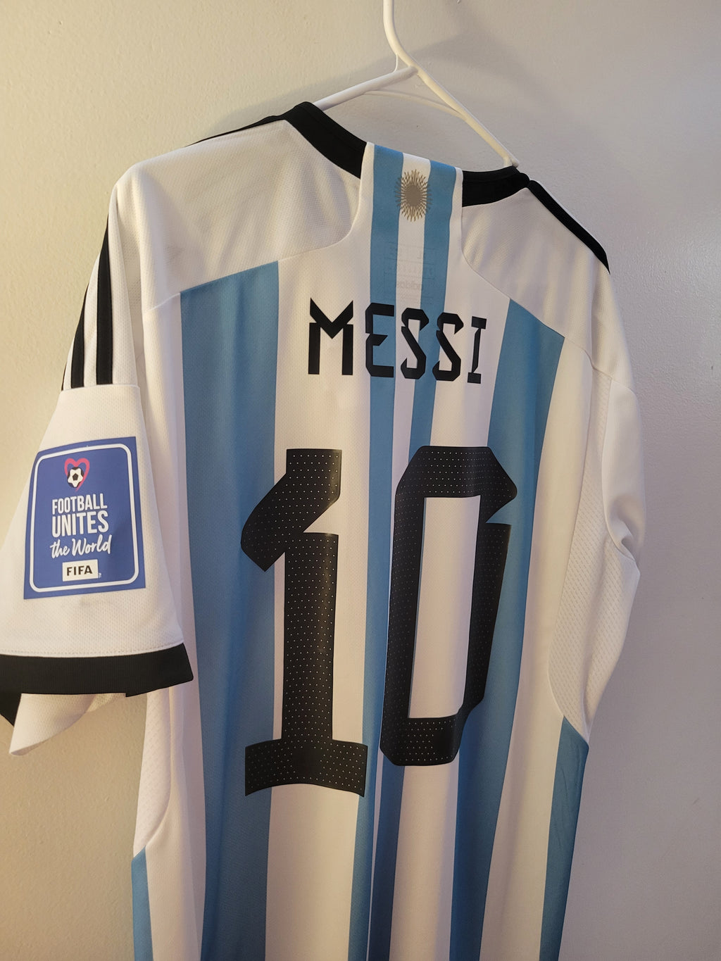 BNWT Adidas Argentina 2022/23 Home Jersey Mens Size XL - Messi 10