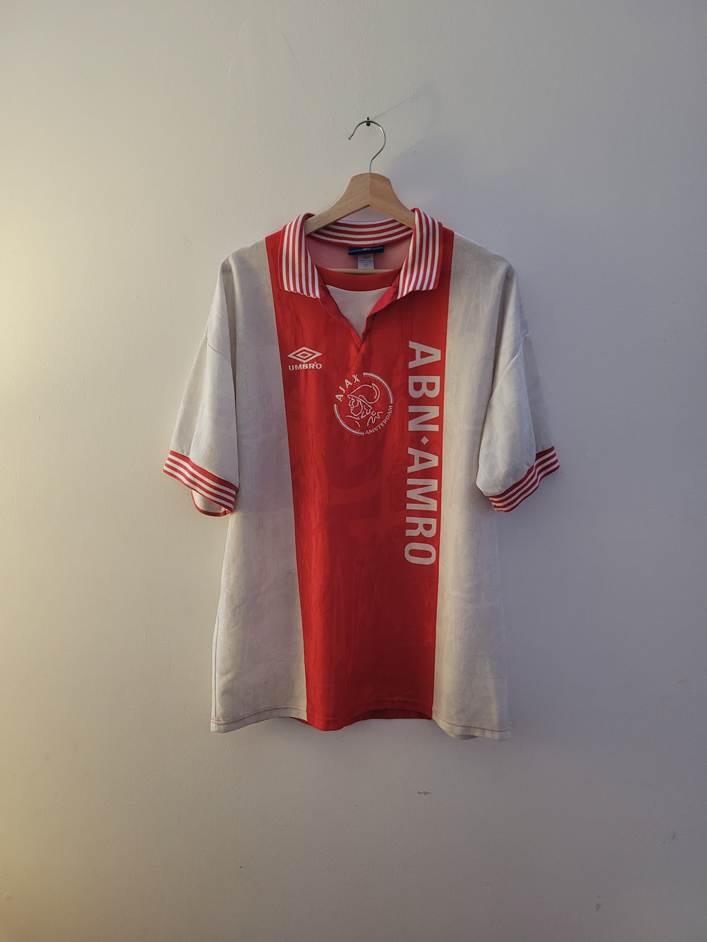 Vintage Umbro Ajax 1996/97 Home Jersey Mens Size L