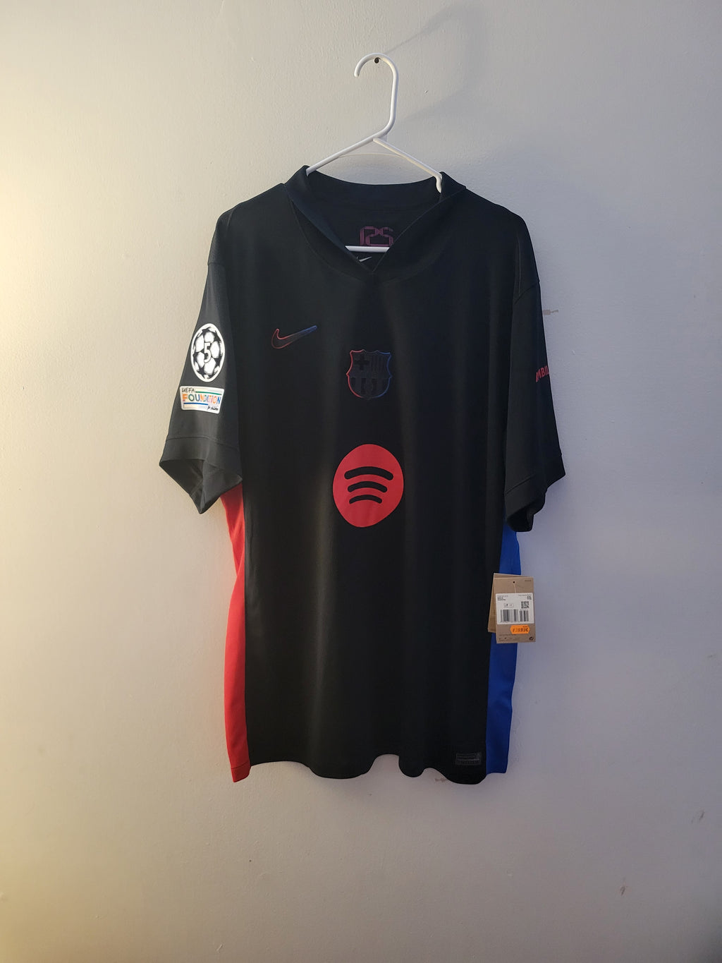 Nike FC Barcelona 2024/25 Away Soccer Football Jersey Mens Size XXL