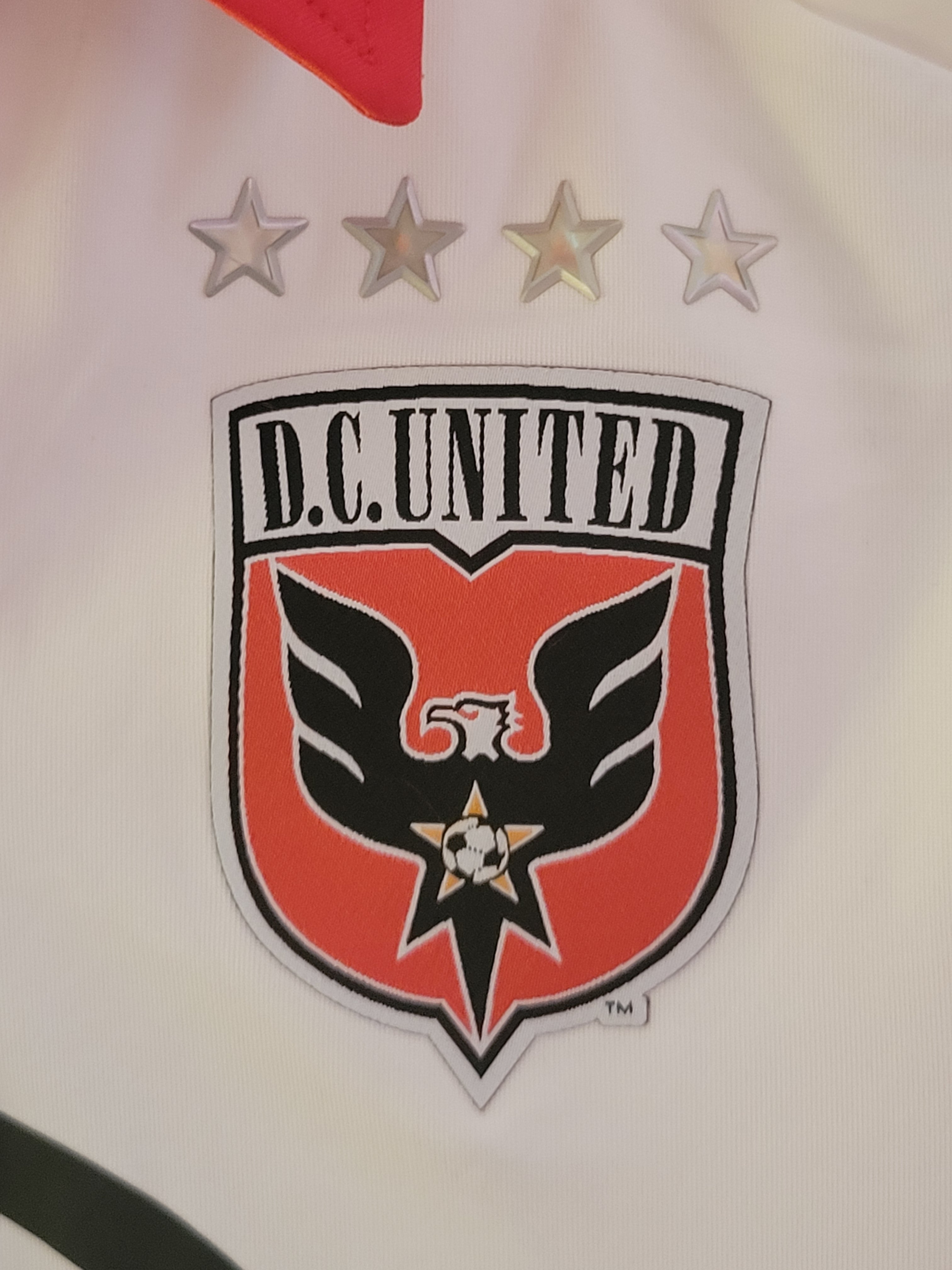 Rare Adidas DC United Techfit Player Issue 2012/13 Home Jersey Mens Size 6