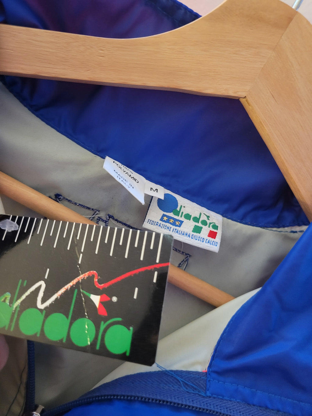 BNWT DEADSTOCK Diadora Italia 1992 Windbreaker Jacket Mens Size M