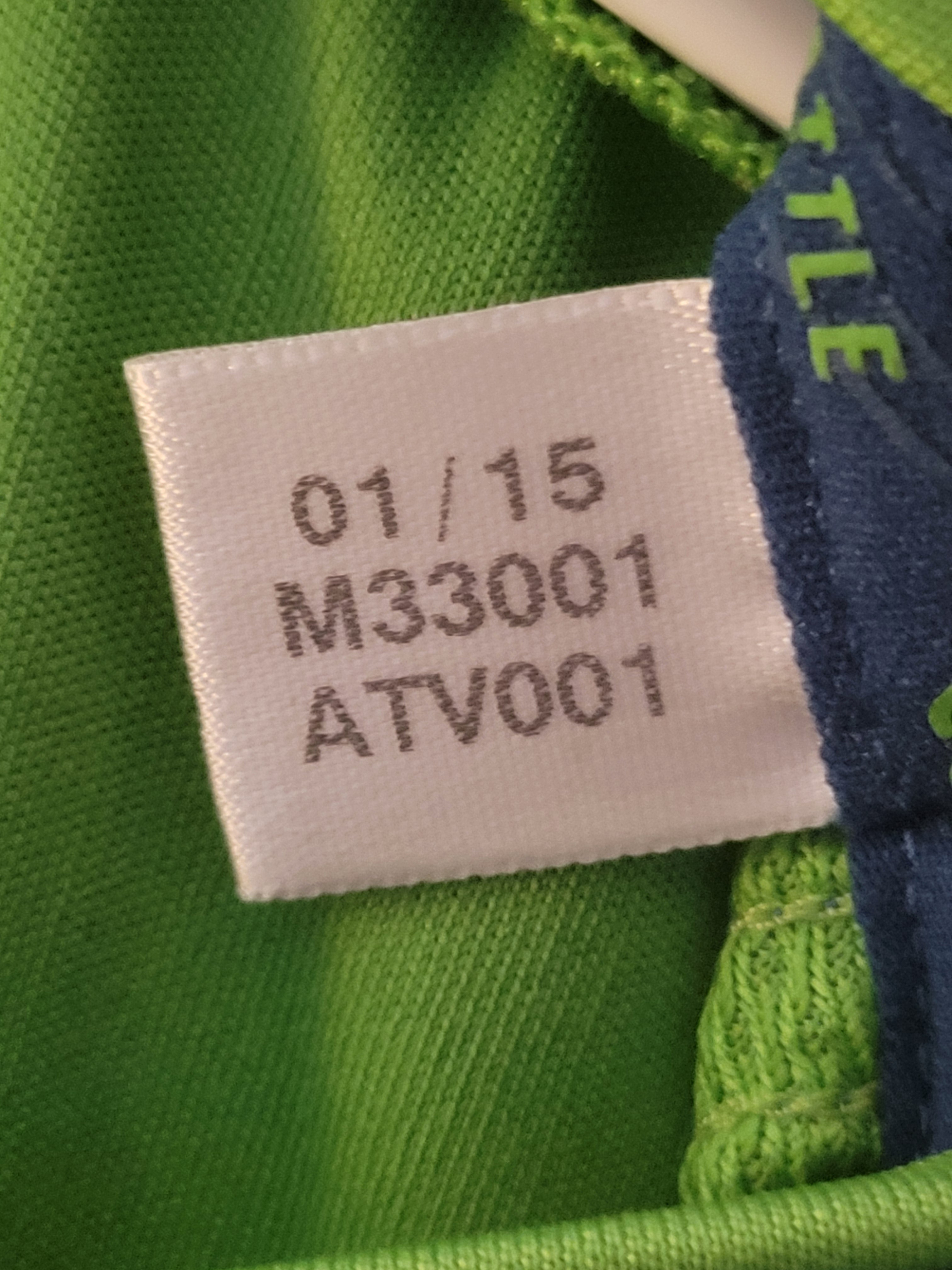 Adidas Seattle Sounders 2015/16 Home Jersey Mens Size M