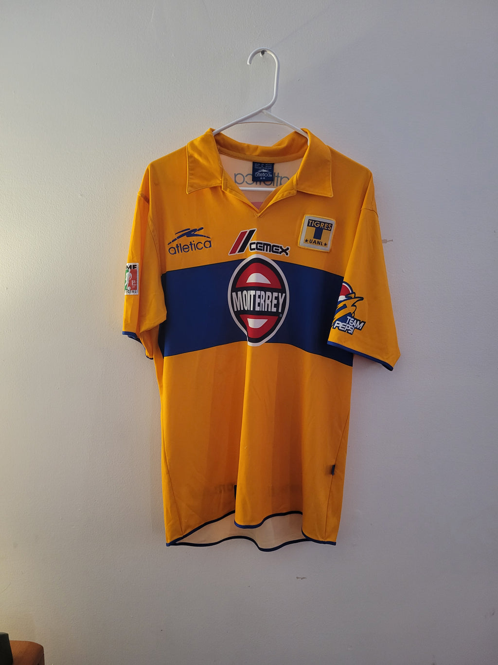 Atletica UANL Tigres 2002/03 Home Jersey Mens Size M
