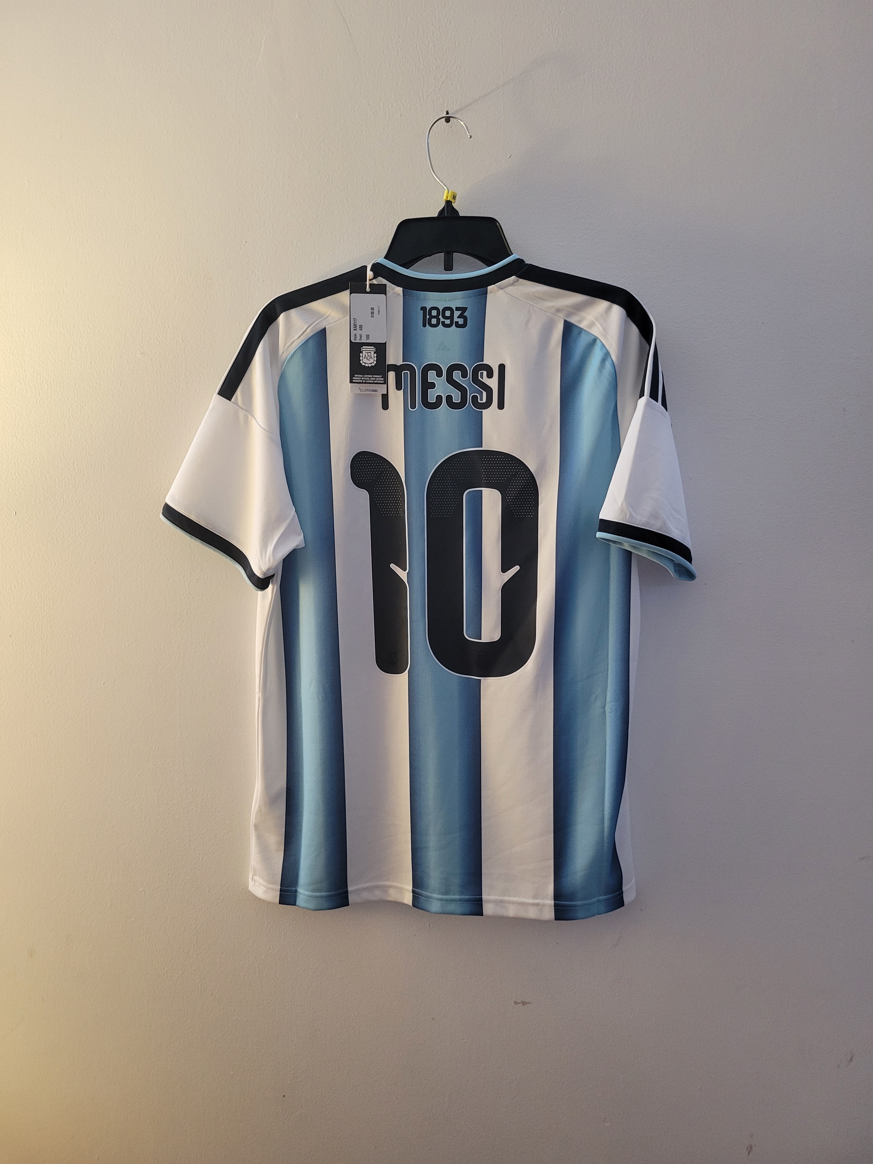 BNWT Adidas Argentina 2026/27 Home Jersey Mens Size M - Messi 10