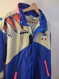 BNWT DEADSTOCK Diadora Italia 1992 Windbreaker Jacket Mens Size M