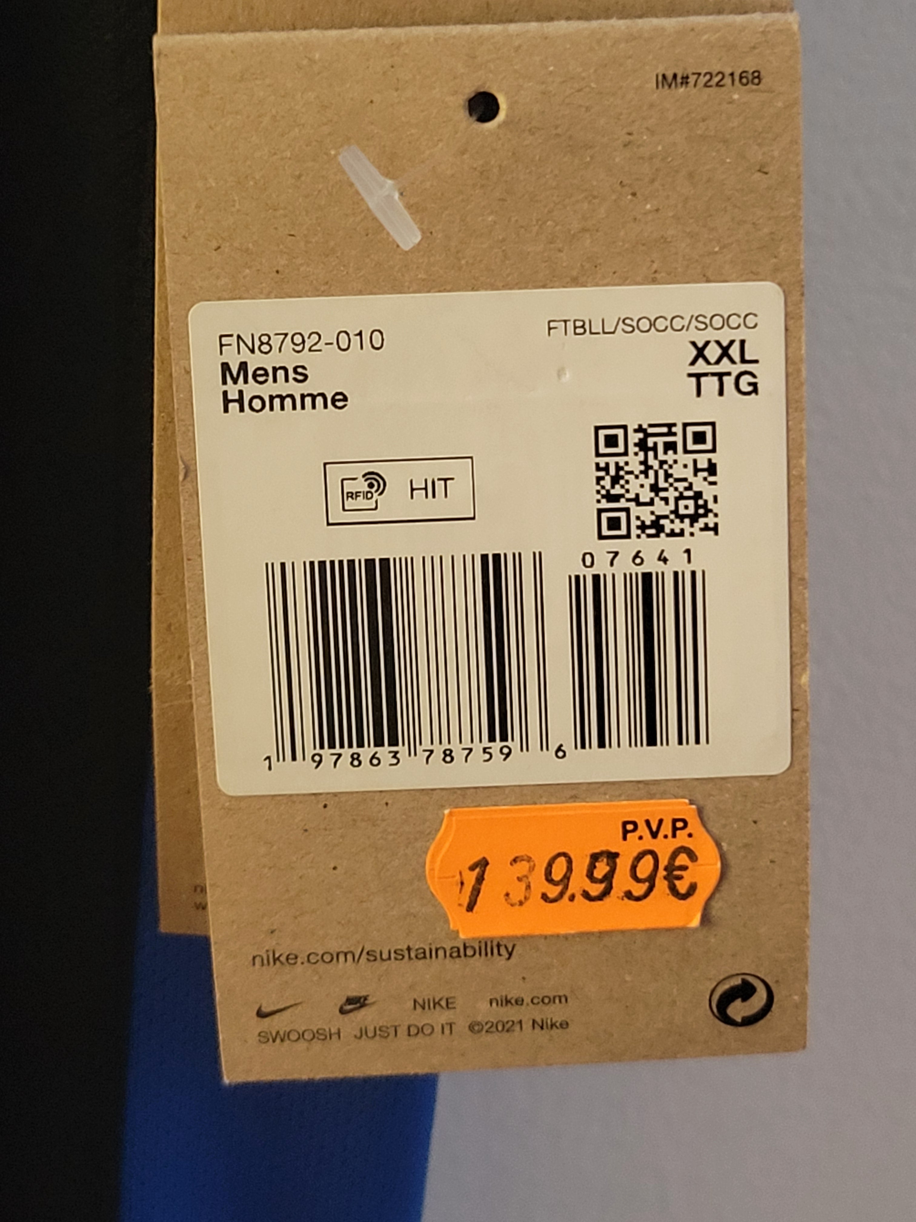 Nike FC Barcelona 2024/25 Away Soccer Football Jersey Mens Size XXL