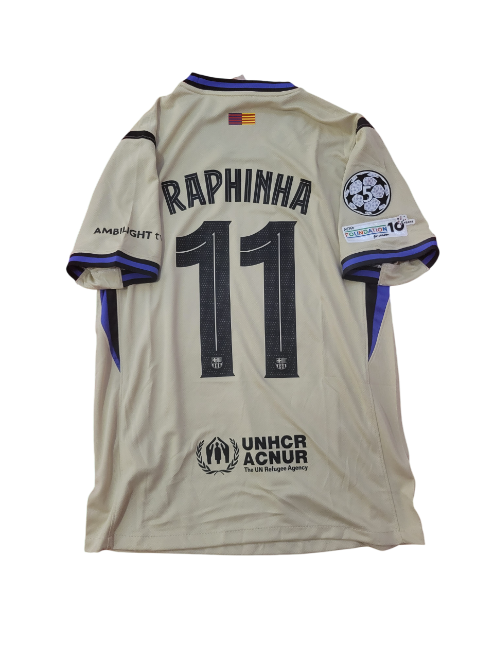 Barcelona 2025/26 Away Jersey Mens Size M - Raphinha 11