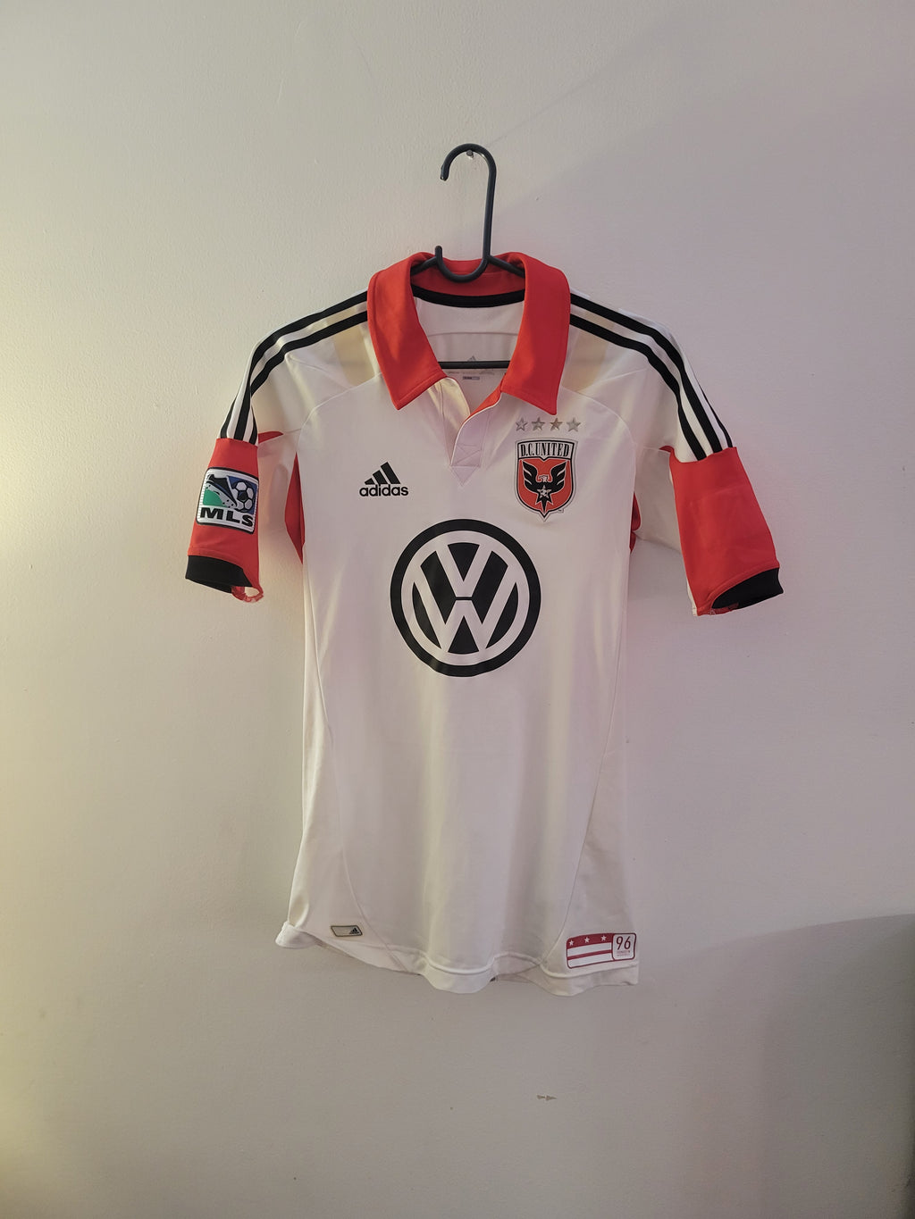 Rare Adidas DC United Techfit Player Issue 2012/13 Home Jersey Mens Size 6