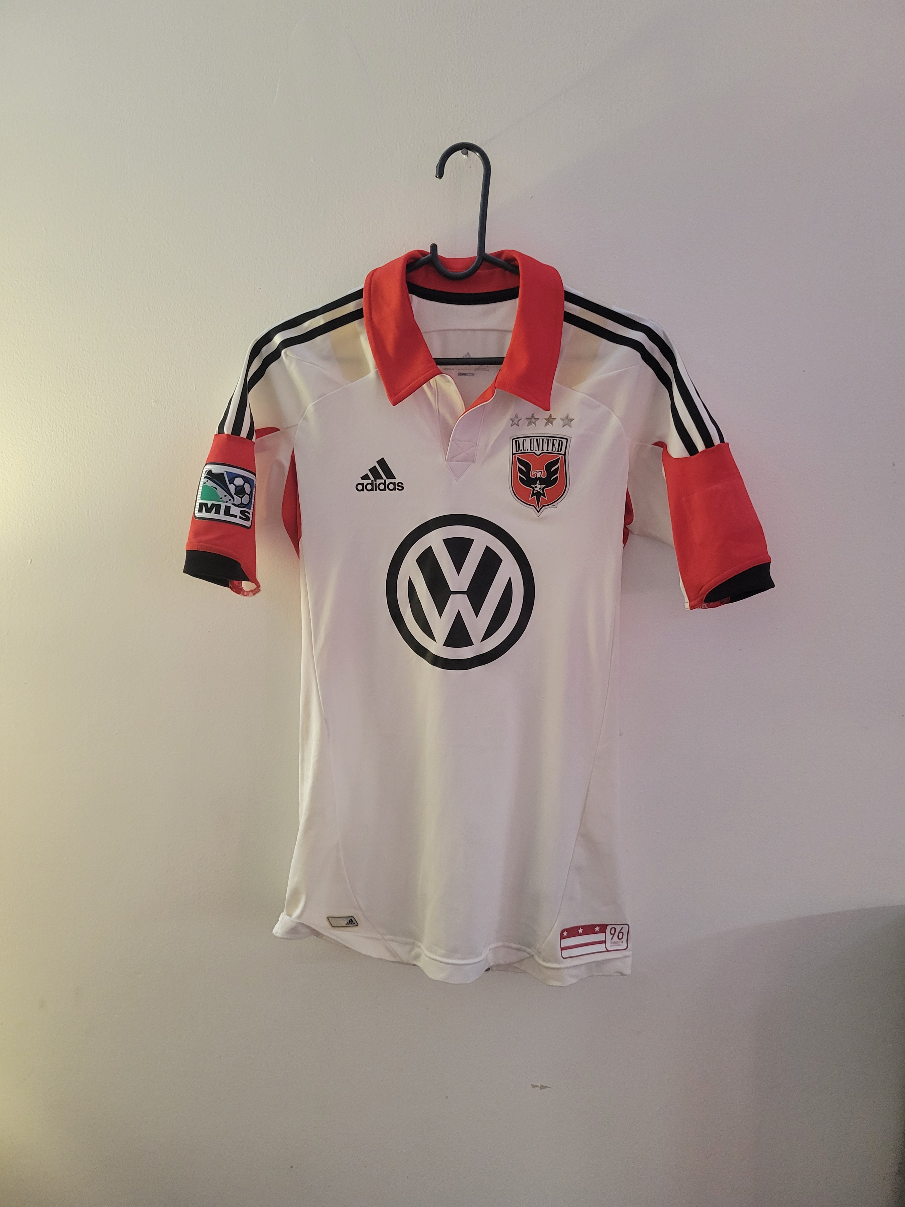 Rare Adidas DC United Techfit Player Issue 2012/13 Home Jersey Mens Size 6