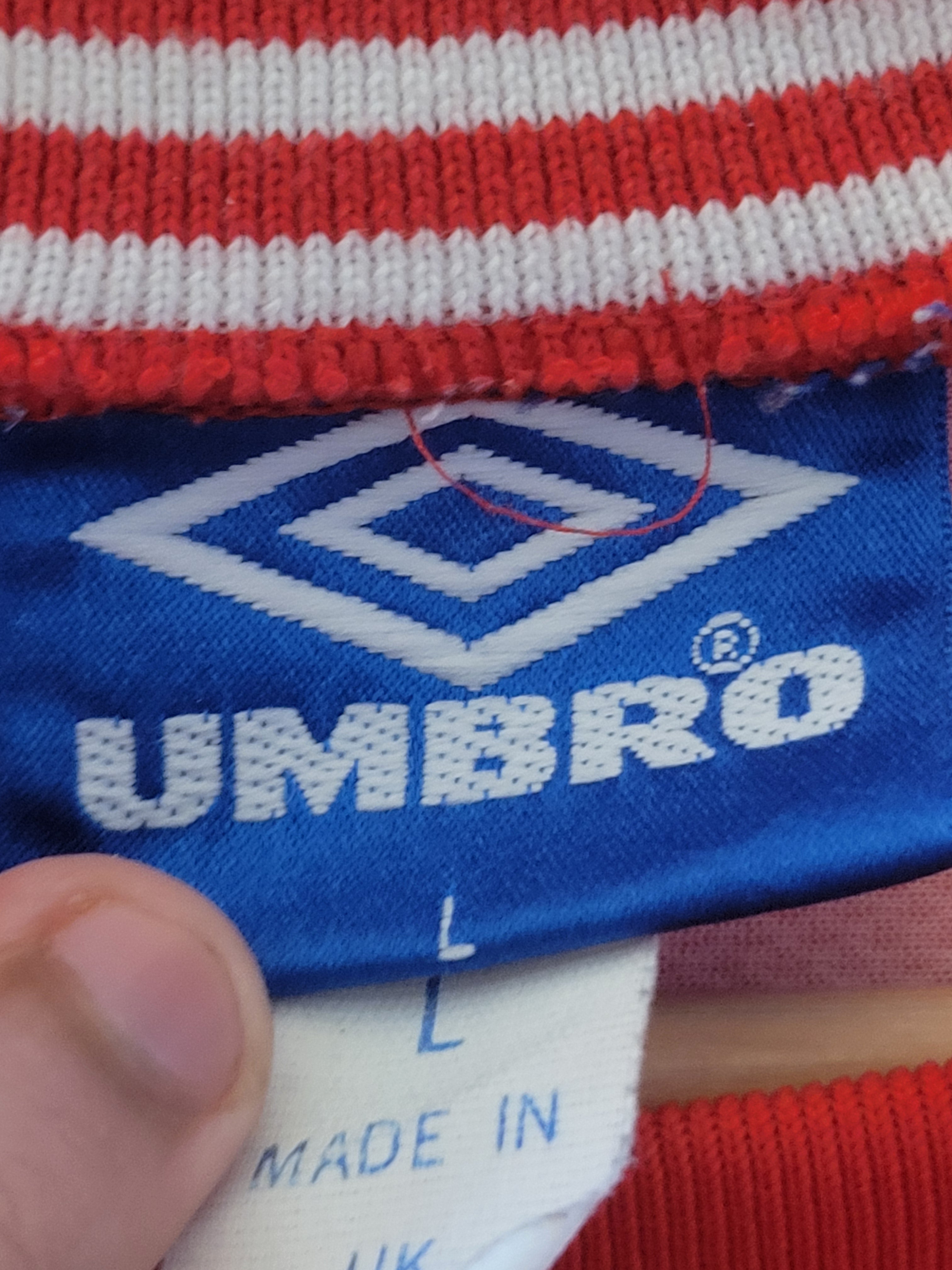 Vintage Umbro Ajax 1996/97 Home Jersey Mens Size L