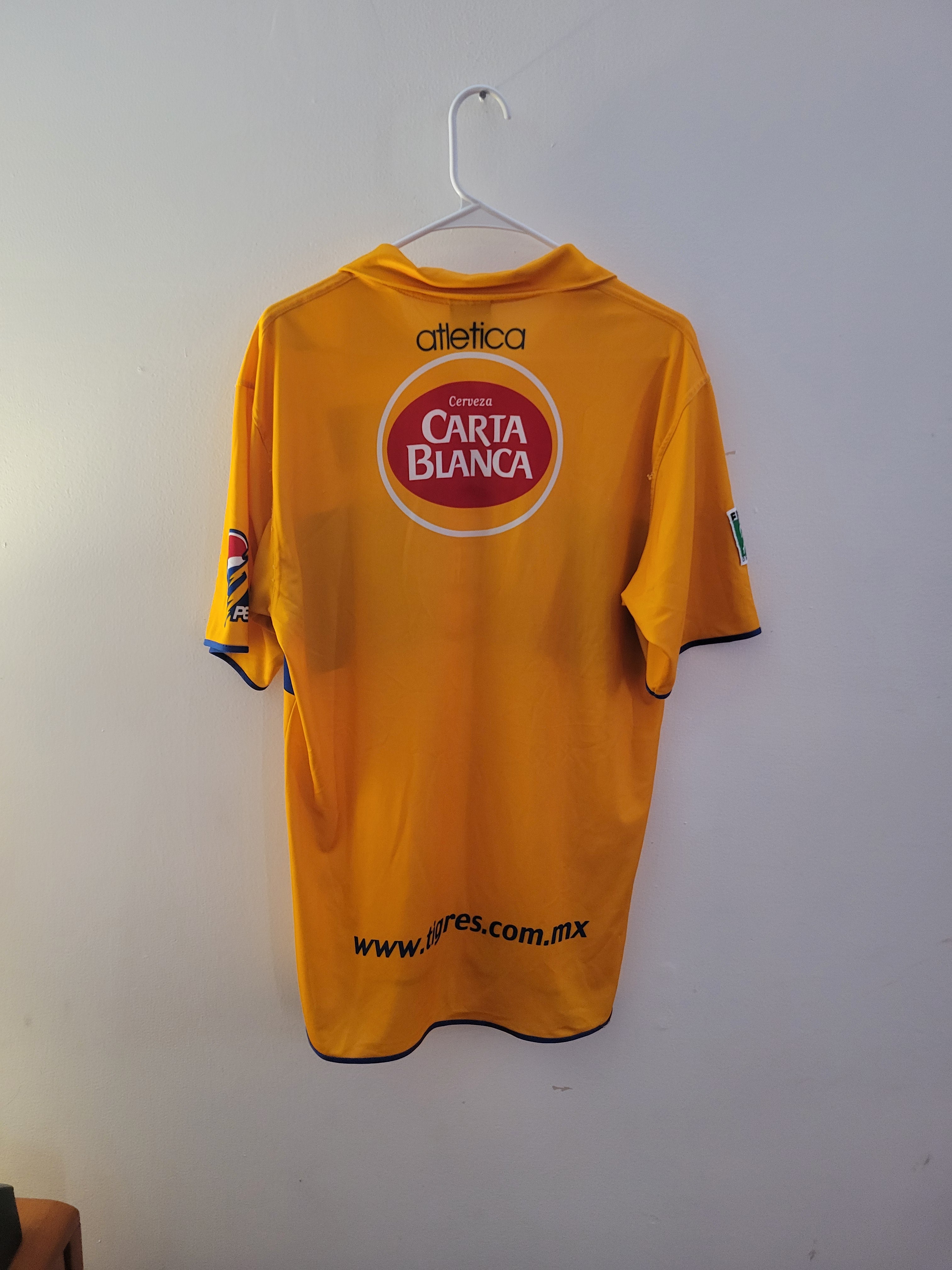 Atletica UANL Tigres 2002/03 Home Jersey Mens Size M